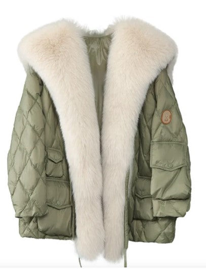 Drune | Jacke mit Pelzkragen