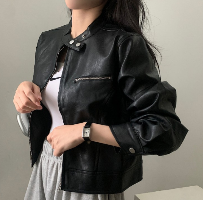 Drune | Retro-Reißverschlussjacke mit hohem Kragen
