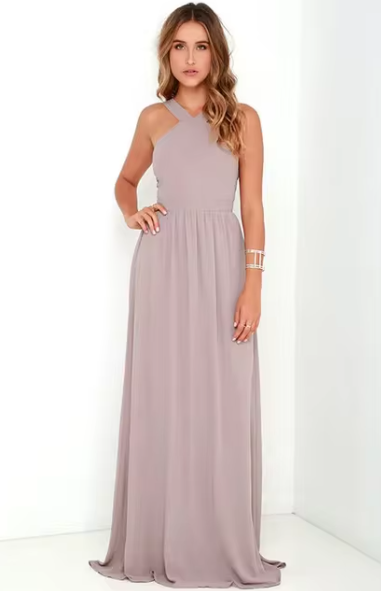 Drune | Luxus Langes Kleid Mühelose Lässige Eleganz Für Jeden Anlass