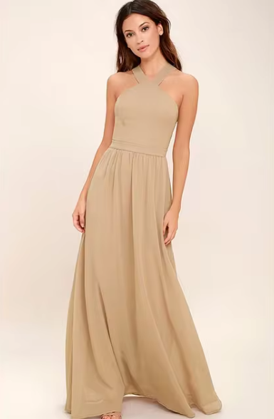 Drune | Luxus Langes Kleid Mühelose Lässige Eleganz Für Jeden Anlass