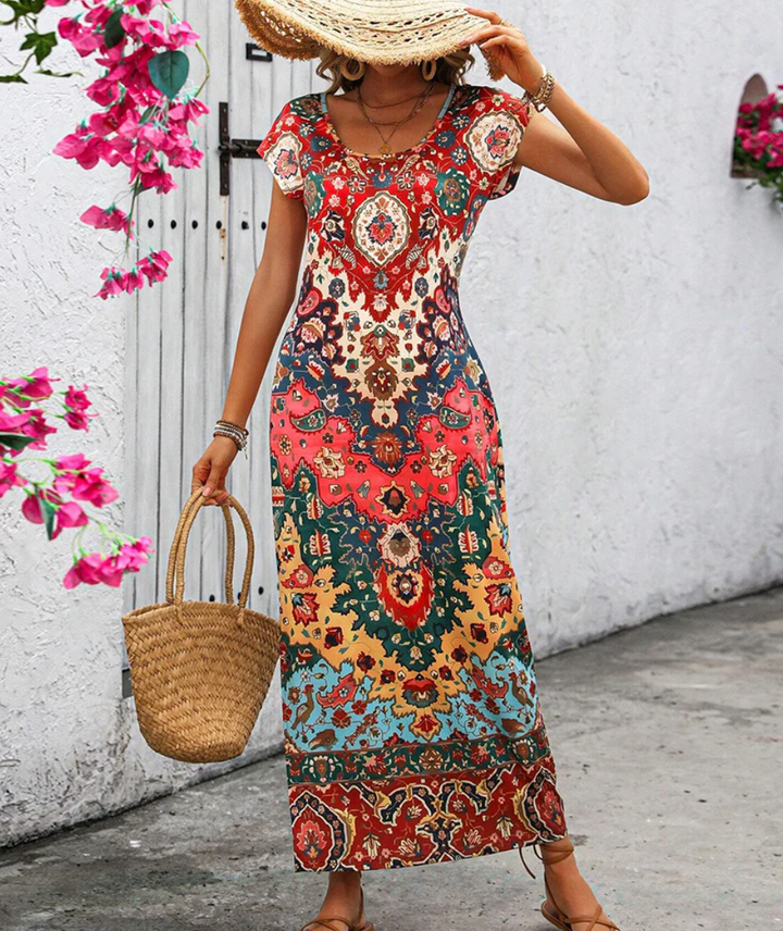 Drune | Lebhaft Buntes Sommerkleid