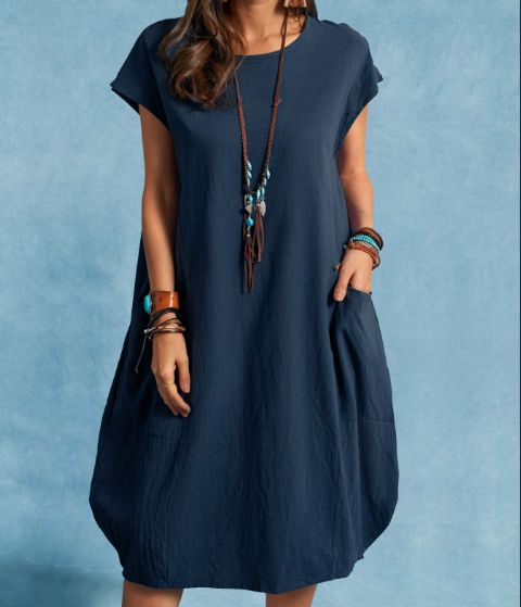 Drune | Bequemes Leinenkleid