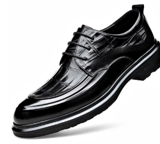 Drune | Schwarze Loafer Mit Quasten Und Mustersdesign