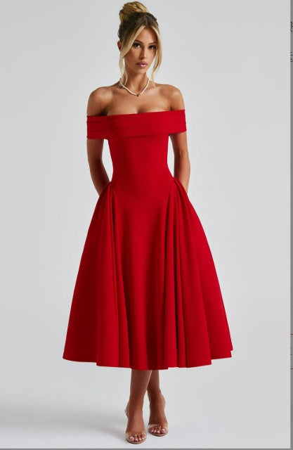 Drune | Midi-Kleid Elegant Blau