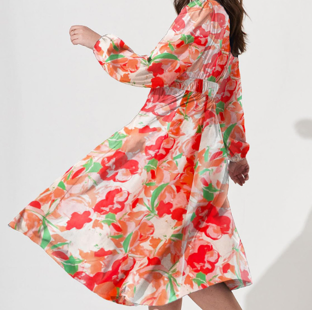 Drune | Elegantes Blumen-Maxi für Damen