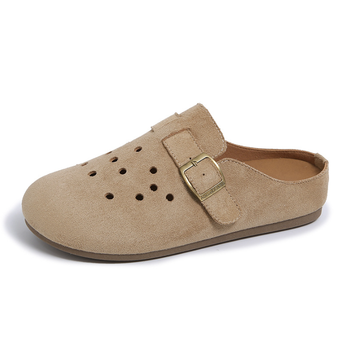 Drune | Retro Kork Clogs Mit Slingback
