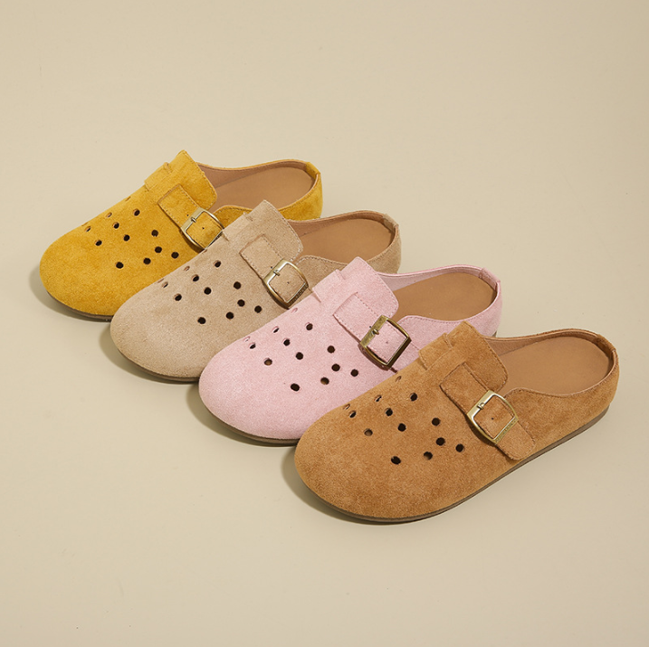 Drune | Retro Kork Clogs Mit Slingback