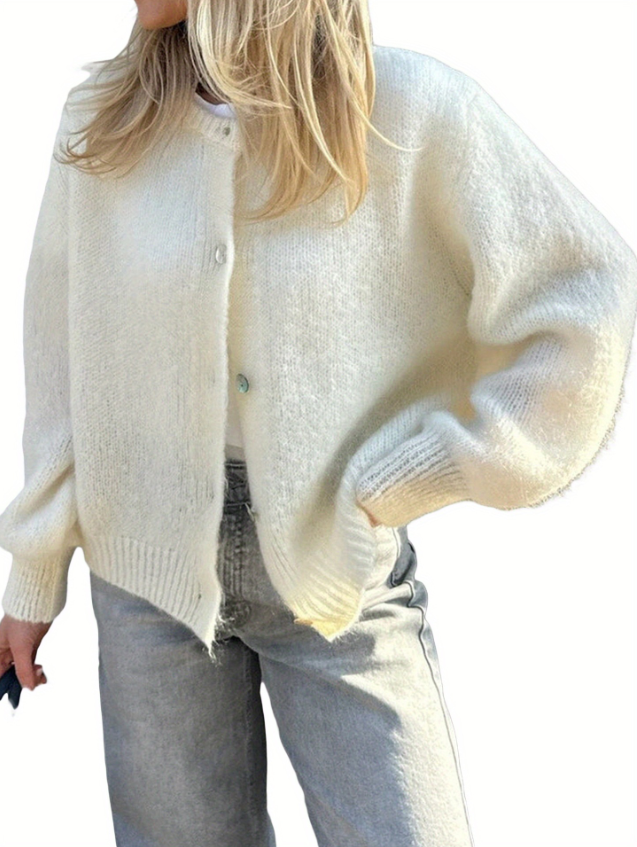Drune | Strick Frauen Strickjacke Mit Knöpfen
