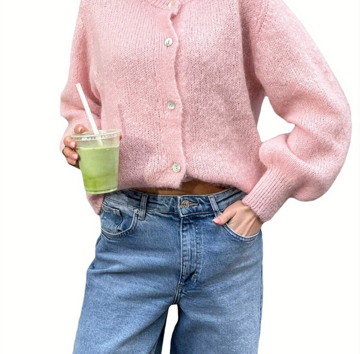 Drune | Strick Frauen Strickjacke Mit Knöpfen