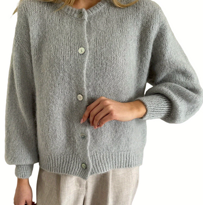 Drune | Strick Frauen Strickjacke Mit Knöpfen