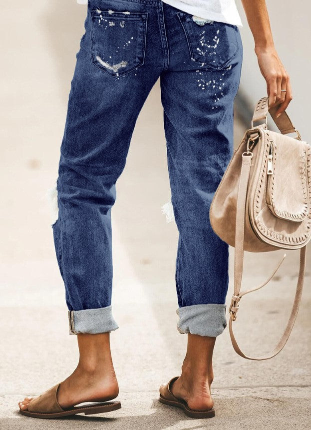 Drune | Zwei Ripped Knee Slim Fit Jeans