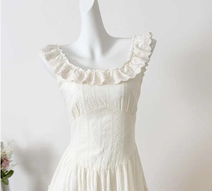 Drune | Elegantes Ärmelloses Rüschentorte Kleid