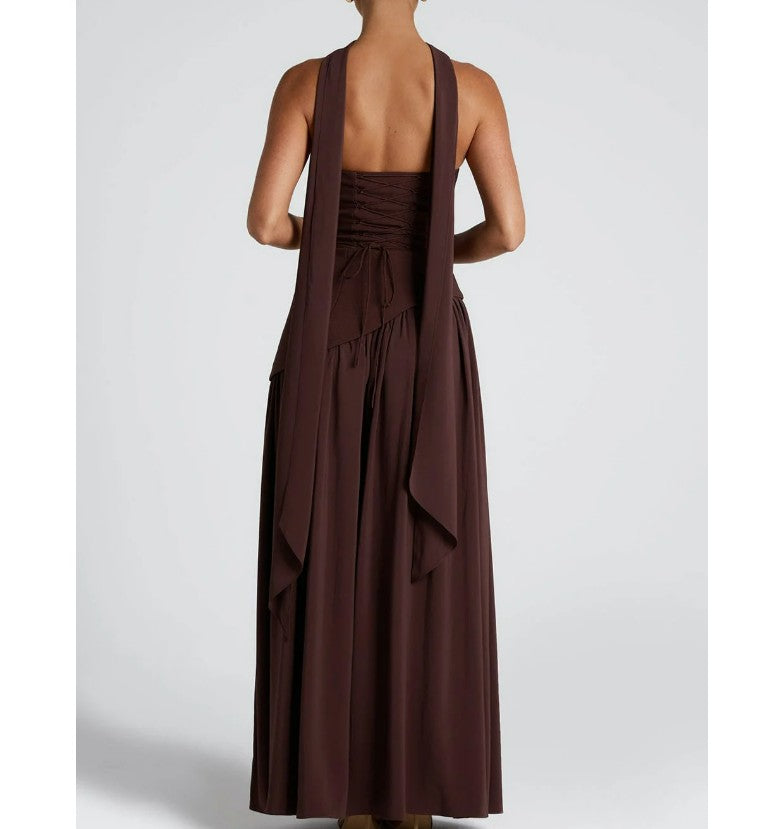 Damen Elegantes Hochzeitskleid mit strapless Design und voluminösem Rock Drune
