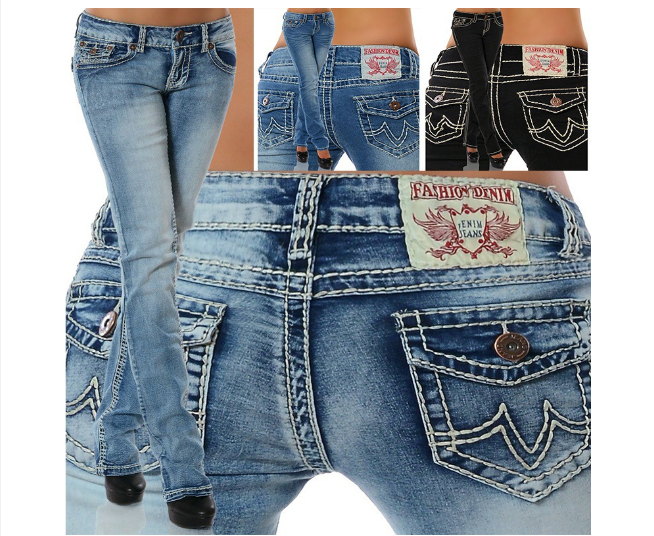 Bootcut Jeans Dame | Smigrende Stretch | Drune