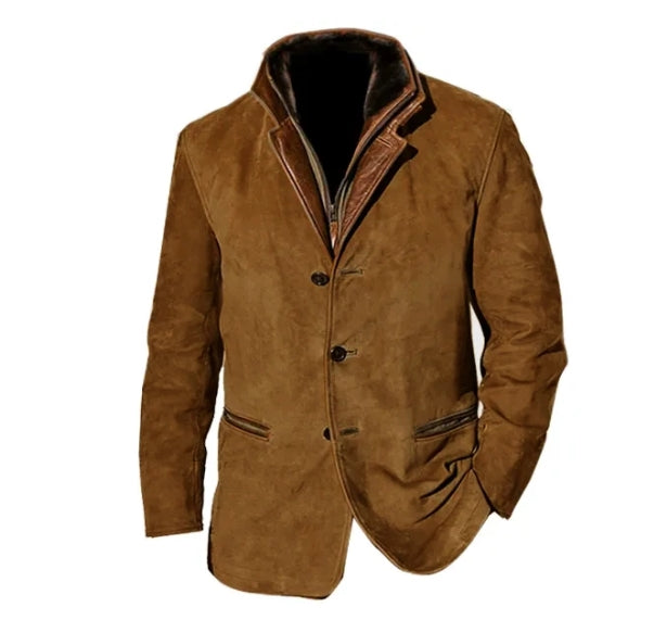Drune | Blazer - Geschichteter Kragen und Knopf-Front-Design
