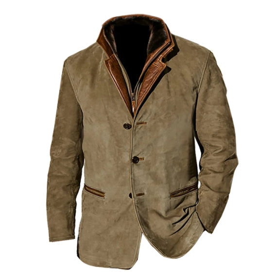 Drune | Blazer - Geschichteter Kragen und Knopf-Front-Design