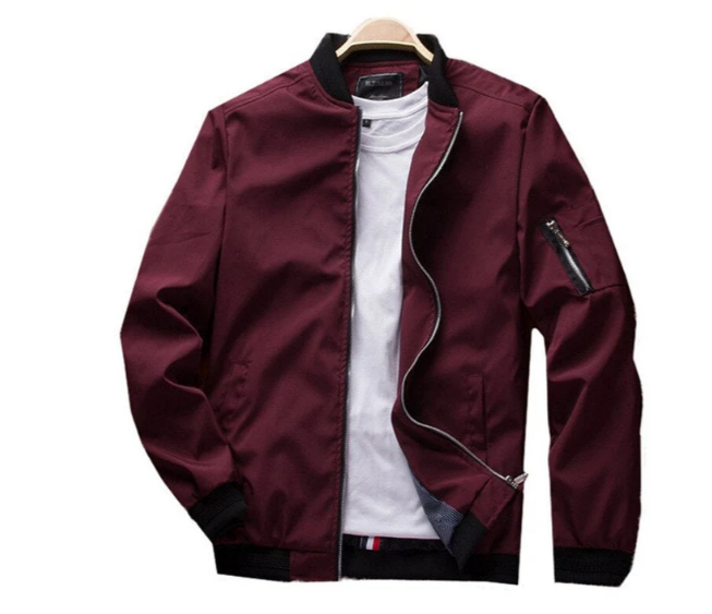 Drune | Herren Ubergangsjacke Mit Reißverschluss Am Armel