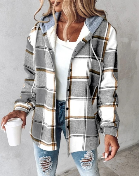 Drune | Bequemer Kapuzenpullover Mit Karomuster