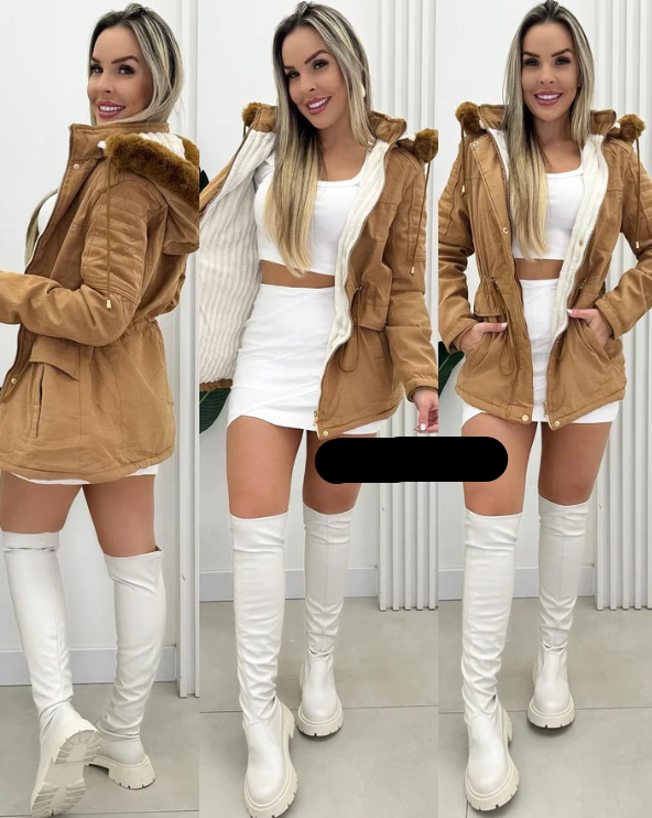 Drune | Winterjacke mit Fellkapuze
