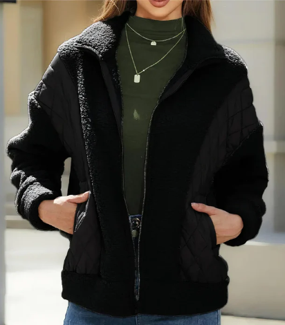 Drune | Jacke für Damen mit Reibverschluss und Gesteppten Details