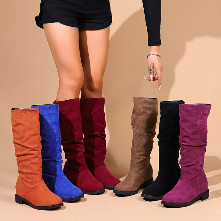 Drune | zehenstiefel mit mittlerer schafthöhe für damen