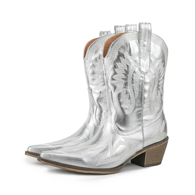 Drune | klassische western-cowboystiefel aus leder für damen