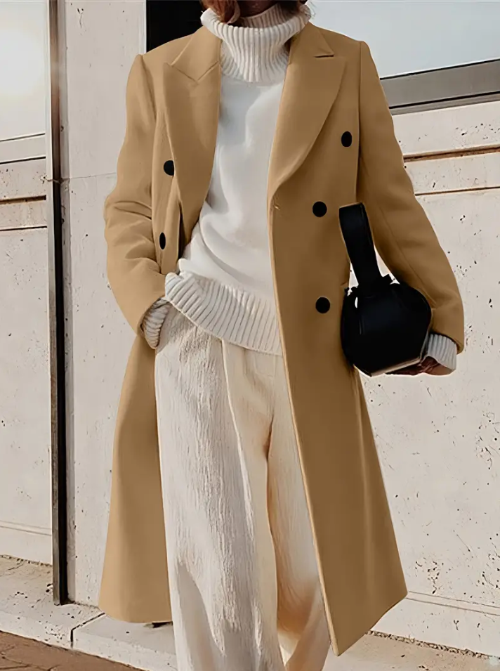 Drune | Jacke mit Doppelter Knopfleiste und Kapuze