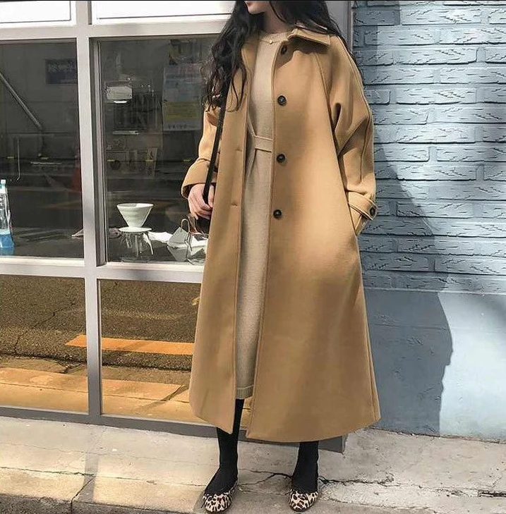 Drune | Eleganter Wintermantel für Damen, Lang und Warm