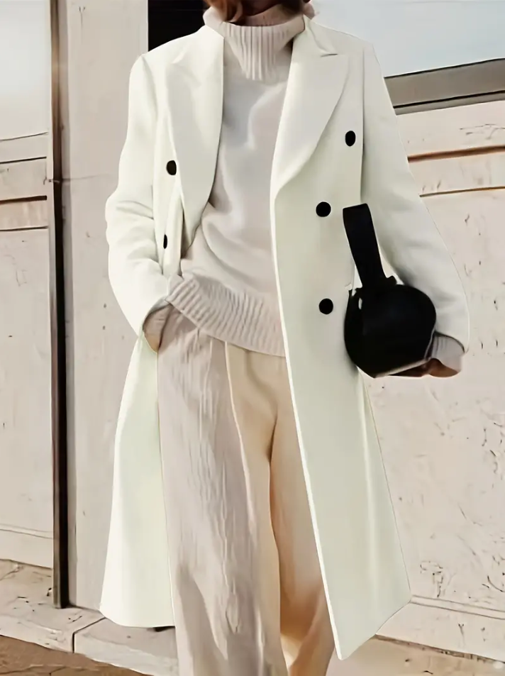 Drune | Jacke mit Doppelter Knopfleiste und Kapuze