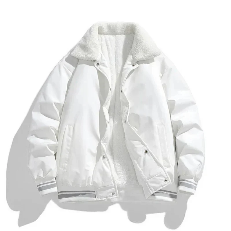 Drune | Warme winterjacke für herren mit sherpa-kragen
