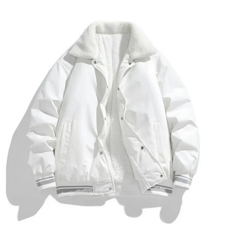 Drune | Warme winterjacke für herren mit sherpa-kragen