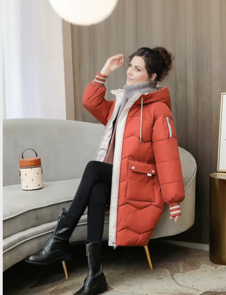 Drune | Kuschelige, Wintergefütterte Parka-Damenjacke
