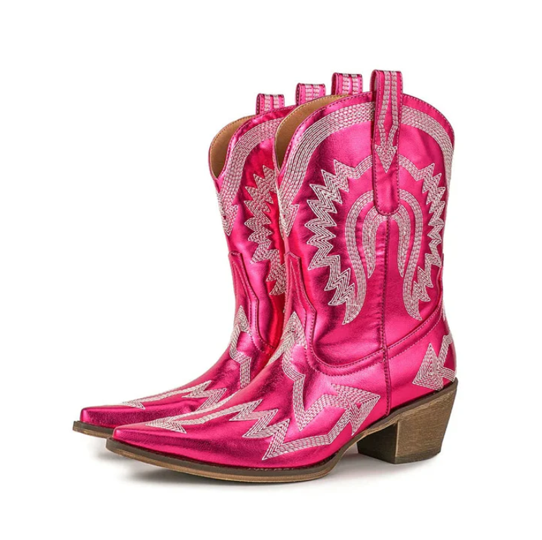 Drune | klassische western-cowboystiefel aus leder für damen