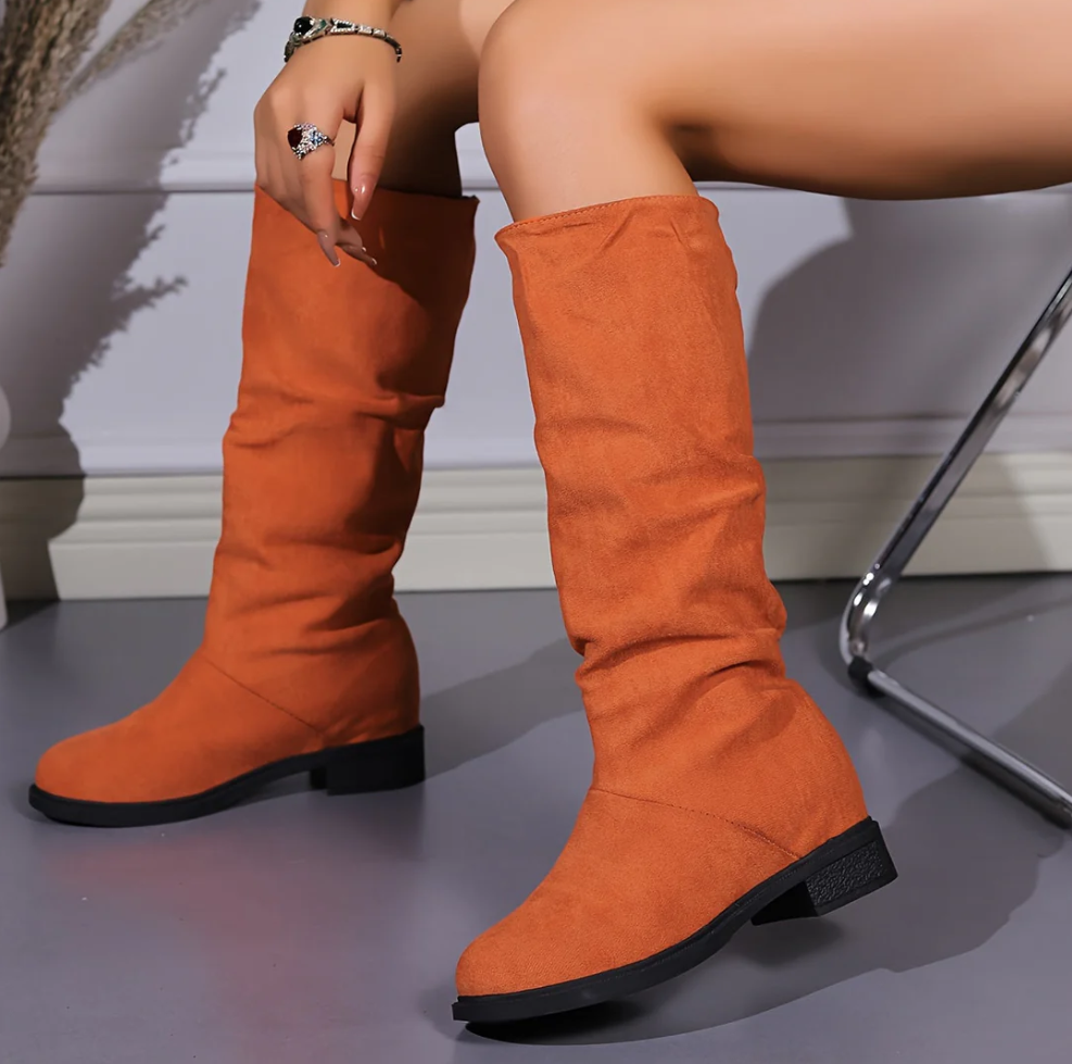 Drune | zehenstiefel mit mittlerer schafthöhe für damen