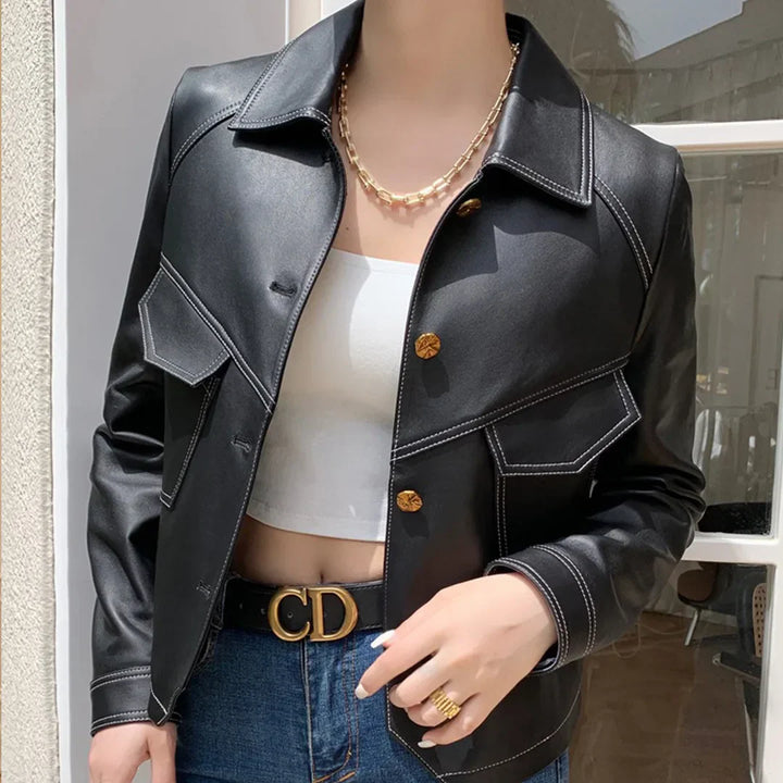 Drune | Elegante Lederjacke