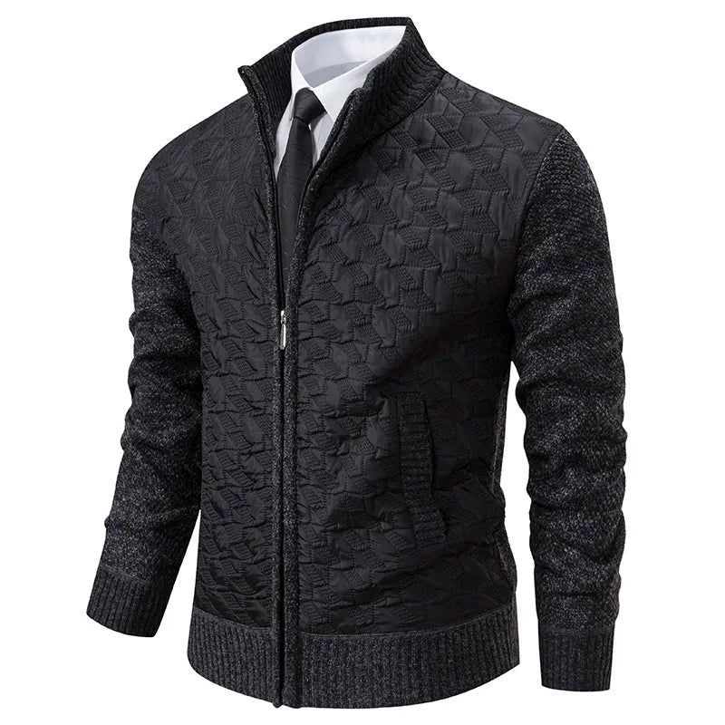 Drune | Strickjacke mit Gepolsterter Front Warm und Modern Perfekt Für Den Alltag