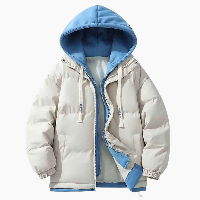 Drune | Winter Daunenjacke mit Kapuze - Modischer Streetwear-Puffer für Alltag & Outdoor