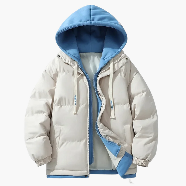 Drune | Winter Daunenjacke mit Kapuze - Modischer Streetwear-Puffer für Alltag & Outdoor