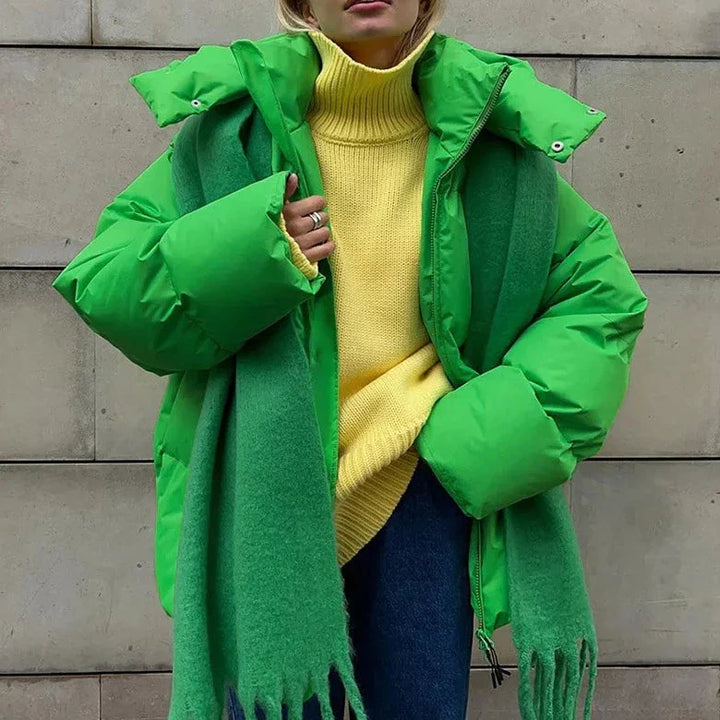 Drune | Übergroße Pufferjacke - Winter Hoher Hals Kapuzen Design