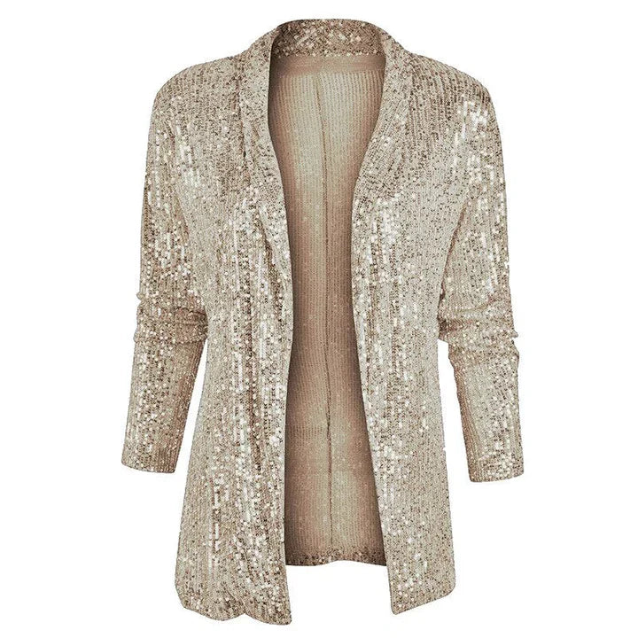 Drune | Blazer-Weste mit Glitzernden Pailletten
