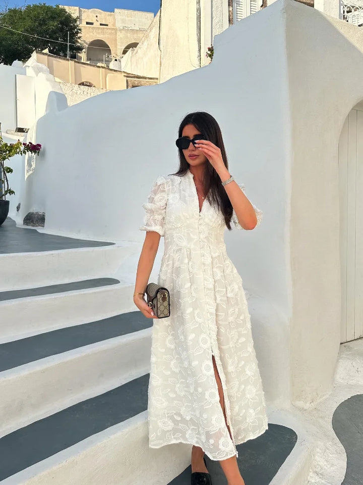 Drune | Midikleid Mit Stickerei – Elegante Damenmode Für Jeden Anlass