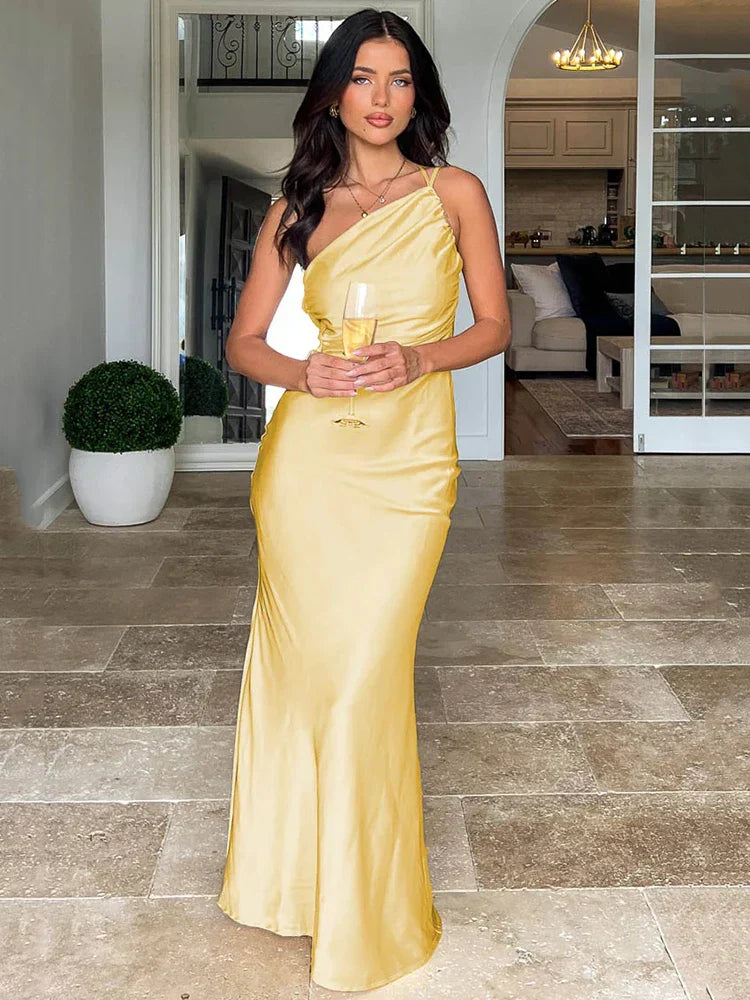 Drune | Elegantes Maxikleid ohne Rücken für einen raffinierten Look