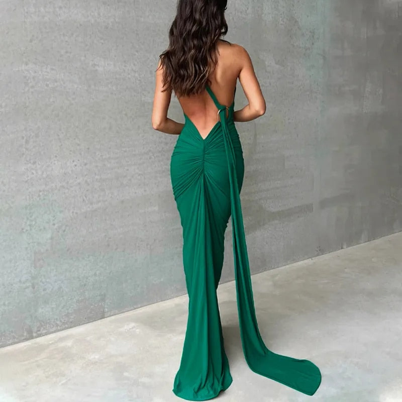 Drune | Elegante Bodycon-Kleid mit Einem Schulter Rückehoch