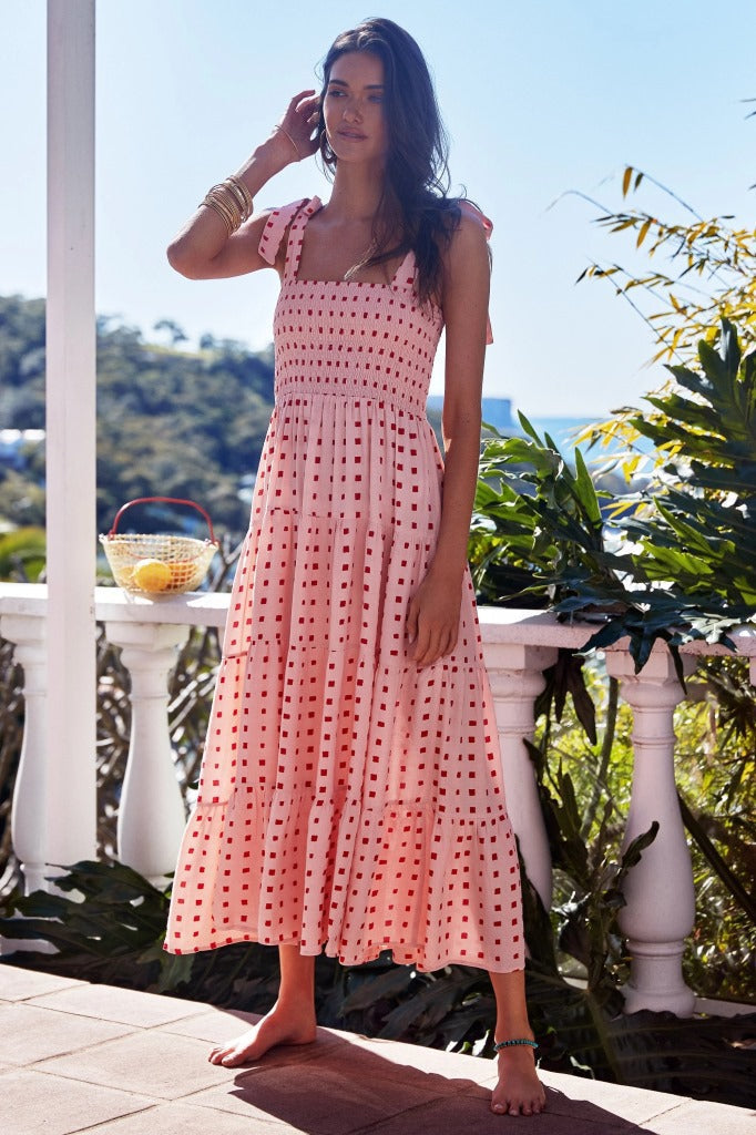Drune - Lässiges Midi-Kleid mit Rüschen