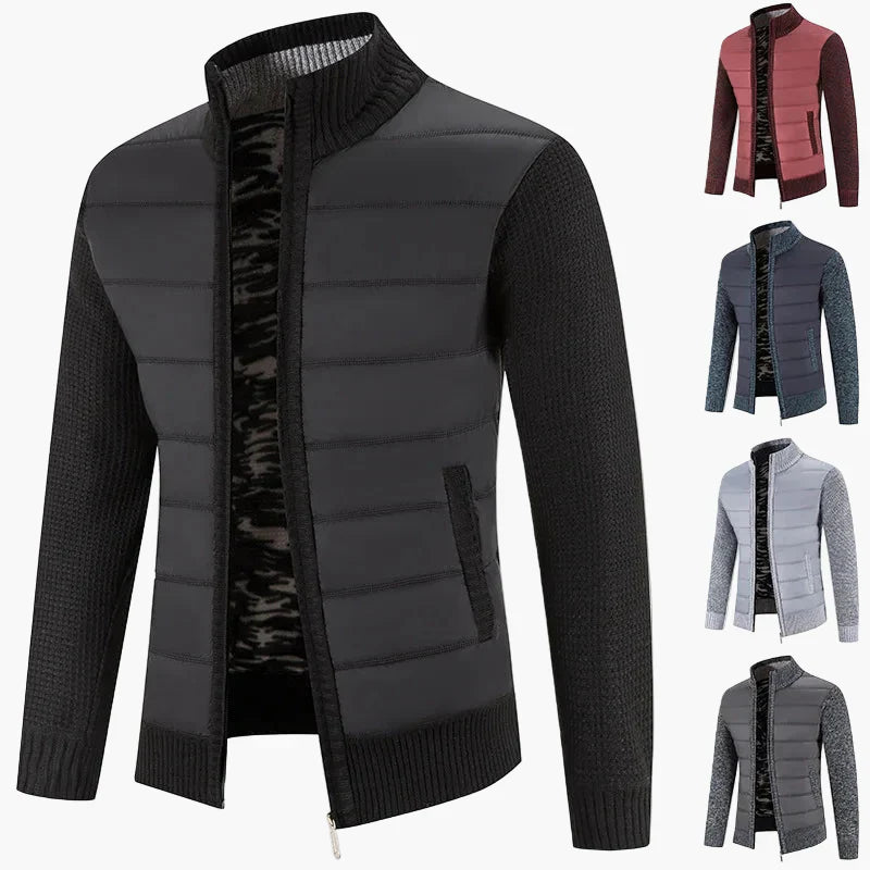 Drune | Stepp-Strickjacke mit Reißverschluss - Lässiger Urban Style für Alltag und Freizeit