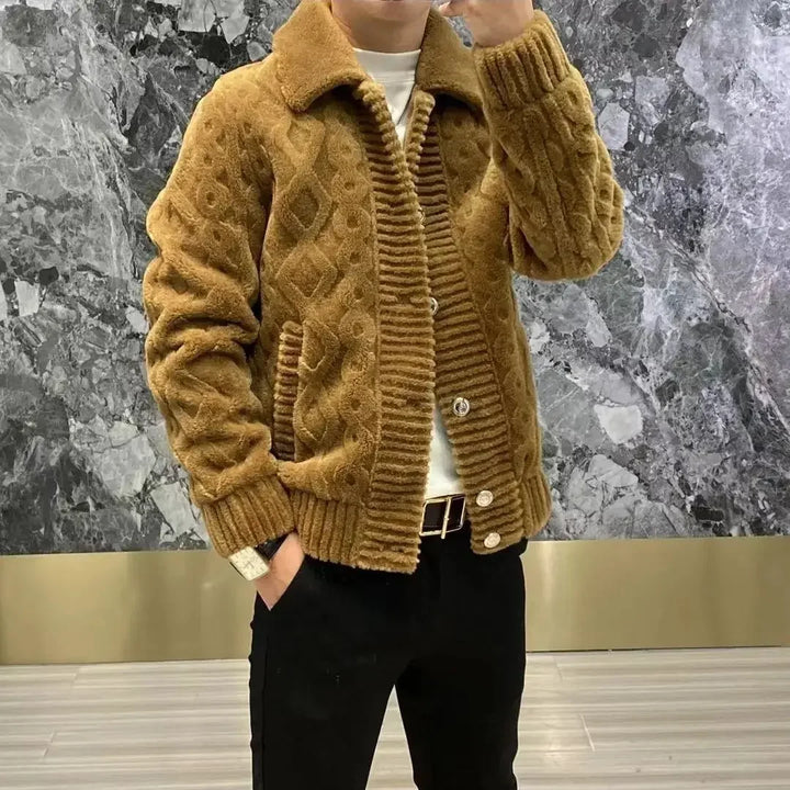 Drune | Warme Winterstrickjacke für Männer
