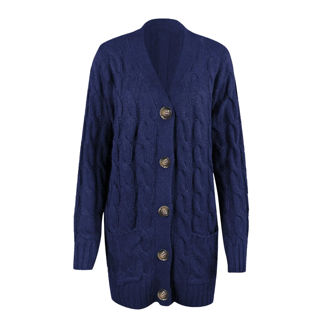Drune | Strickjacke - Damen Herbst Lange Gestrickte Weste