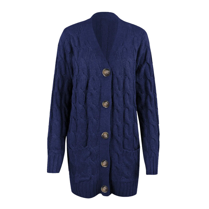Drune | Strickjacke - Damen Herbst Lange Gestrickte Weste