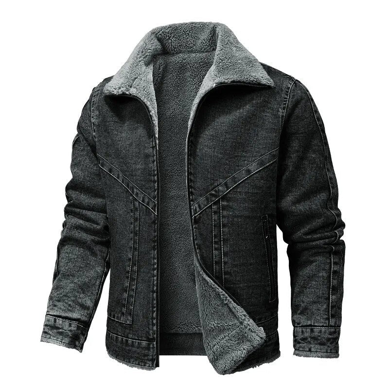 Drune | Denim-Fleece-Jack