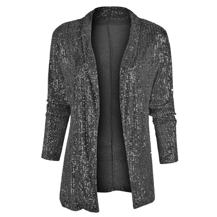 Drune | Blazer-Weste mit Glitzernden Pailletten